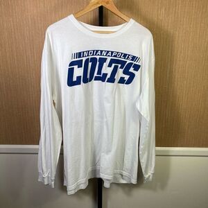 NFL Pro Line Men's Indianapolis Colts Long Sleeve Shirt White & Blue 3XL